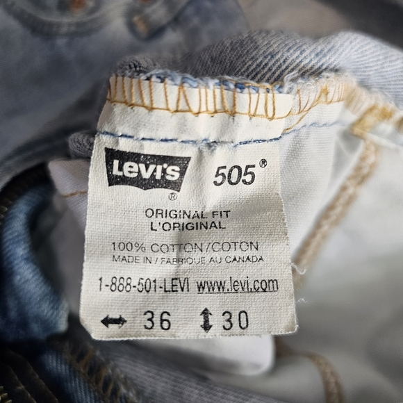 Levi's 505 Regular Fit Jeans - Picture 6 of 7